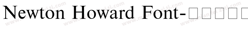Newton Howard Font字体转换
